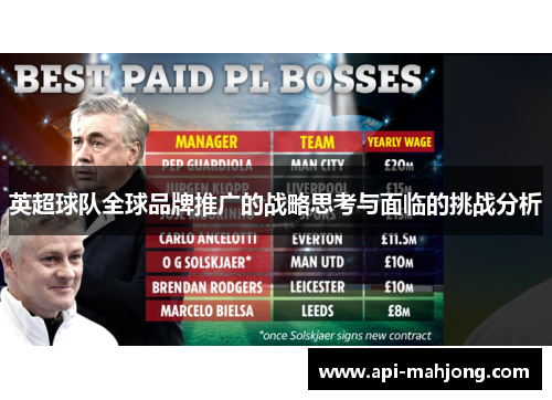英超球队全球品牌推广的战略思考与面临的挑战分析